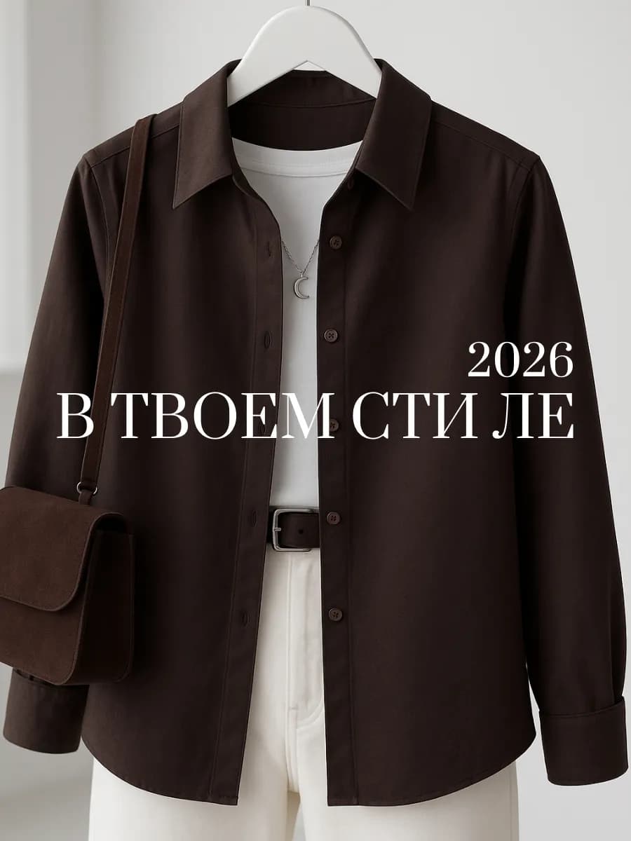 Коричневая рубашка оверсайз офисная
