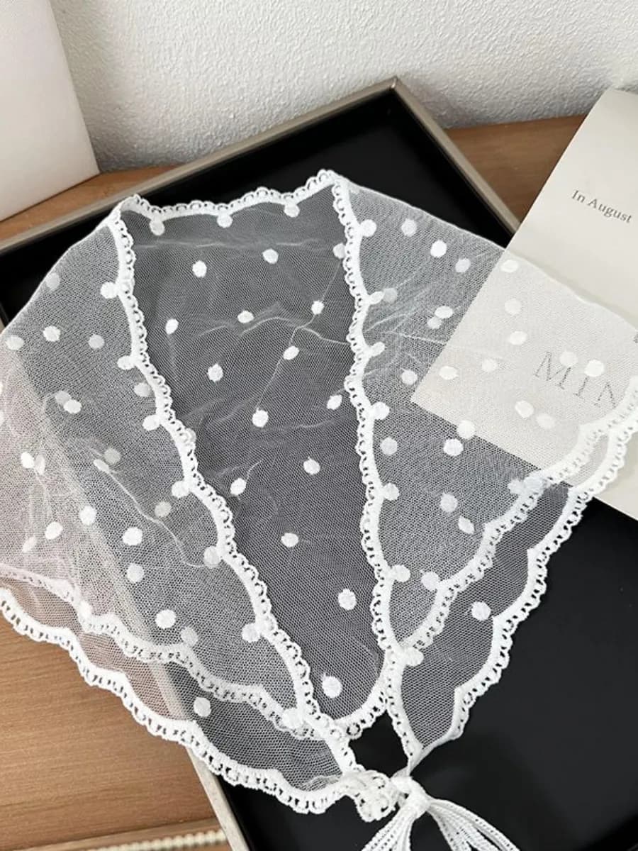 Косынка ажурная на пояс бандана на завязках - фото 1