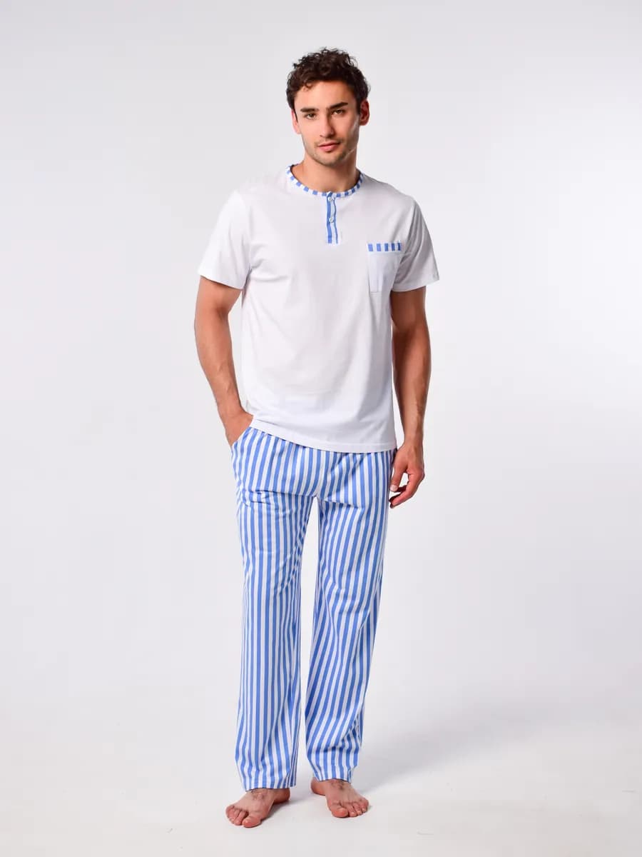 Пижама со штанами домашний костюм - фото 1