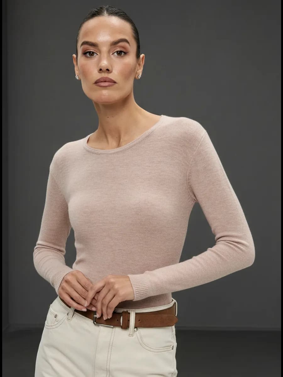 Джемпер кашемировый без горла