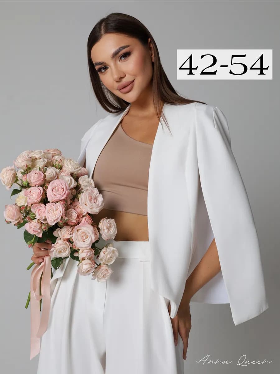 Пиджак кейп классический праздничный