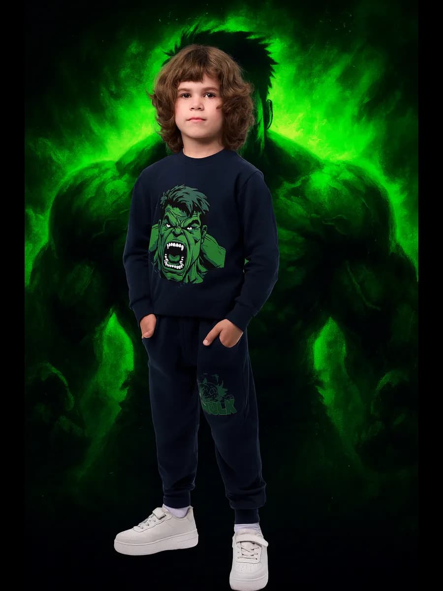 Костюм спортивный с принтом Халка