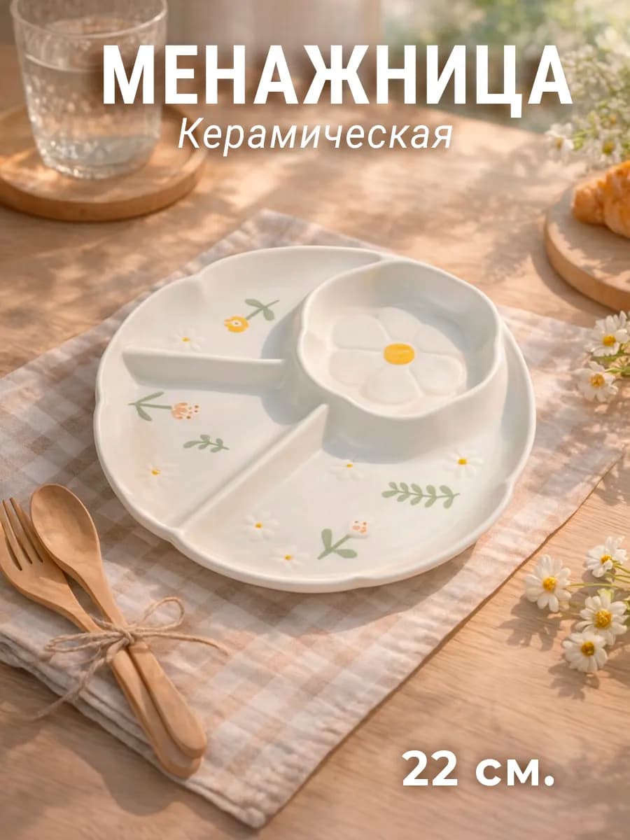 Менажница керамическая