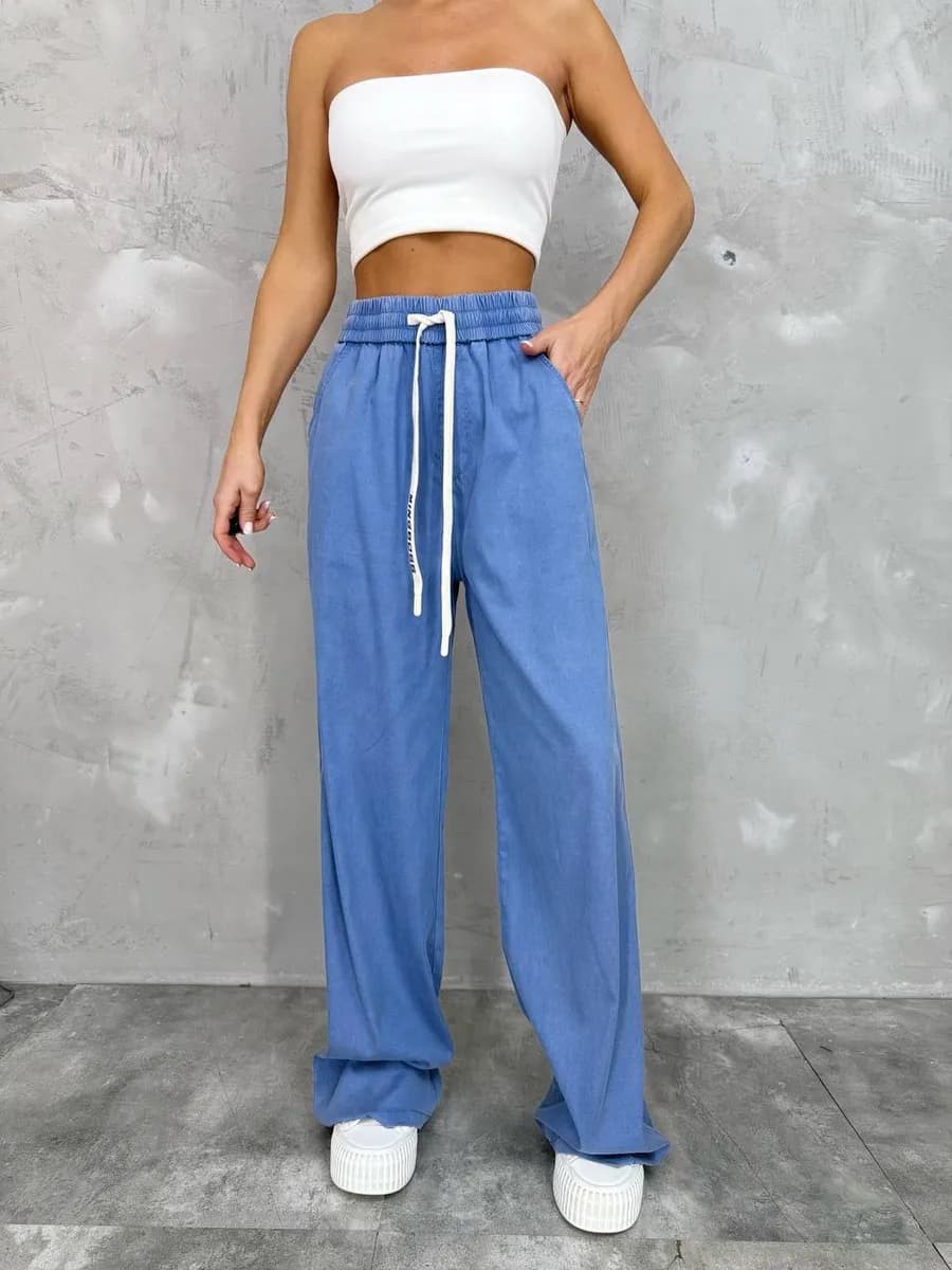 Штаны спортивные широкие оверсайз на резинке