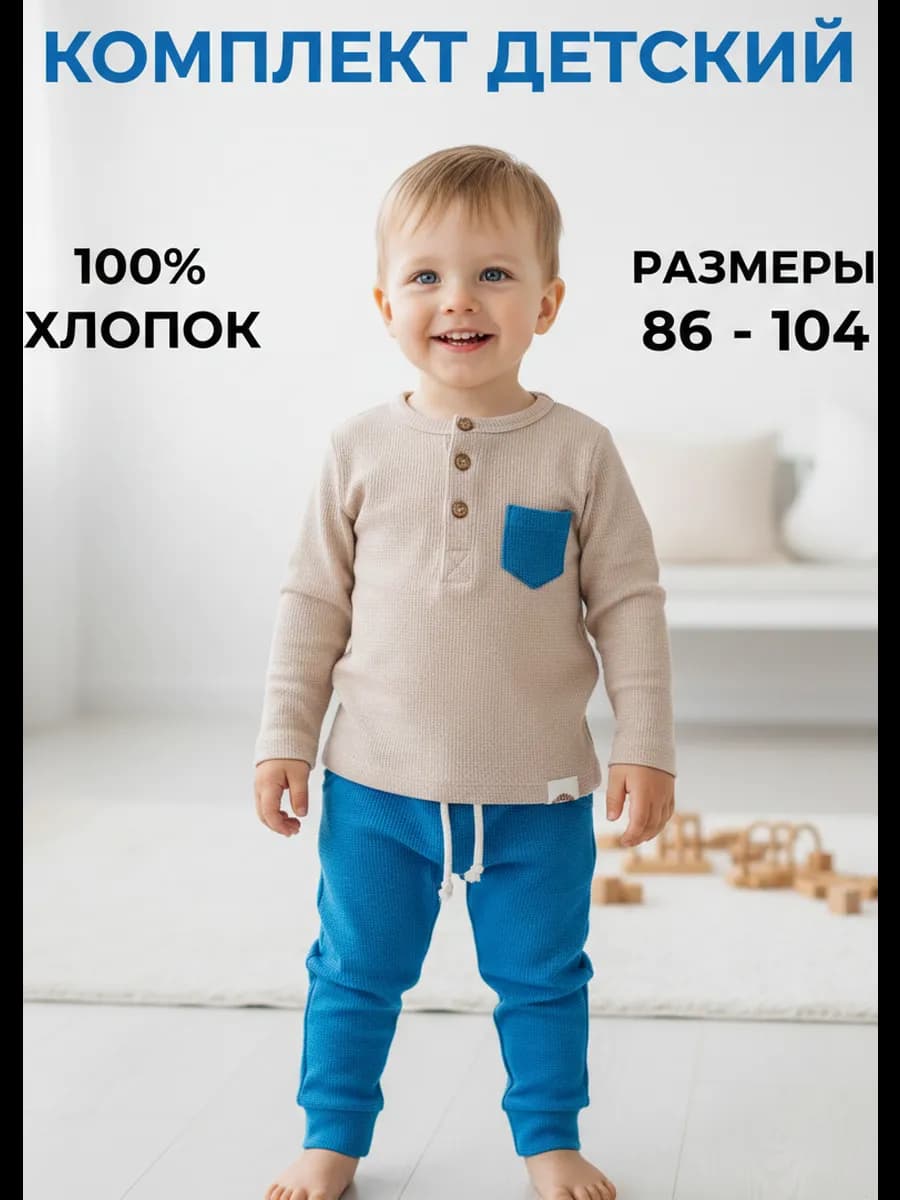 Костюм вафельный повседневный
