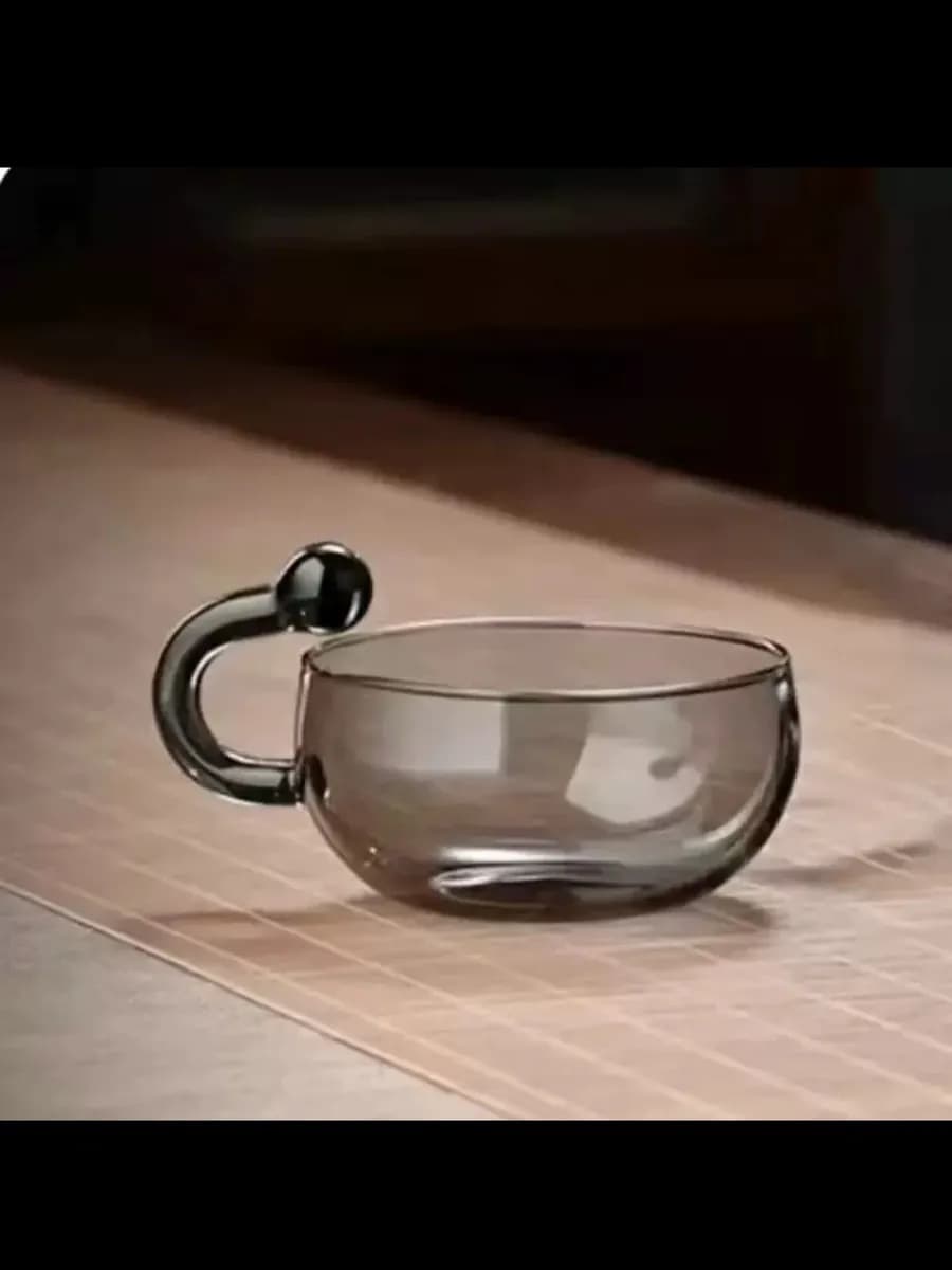Набор кружек для чая и кофе. Стеклянная чашка - фото 1