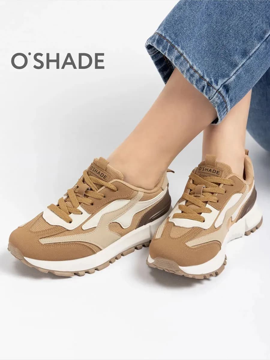 O'SHADE Кроссовки женские бежевые