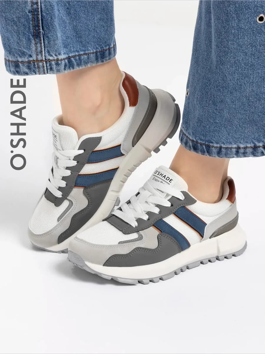 Кроссовки женские серые - фото 1