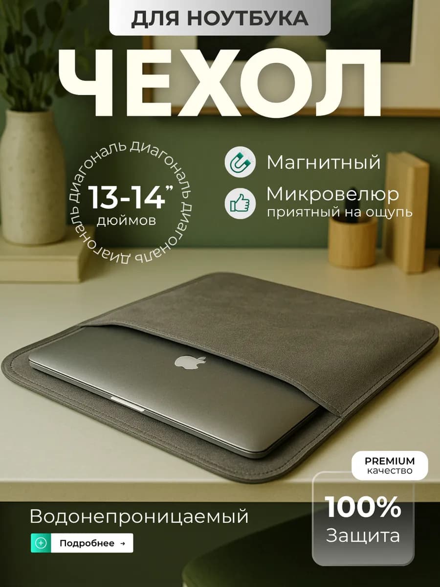 Чехол для ноутбука Макбука MacBook Air Pro 13 14 m1 m2 m3 m4