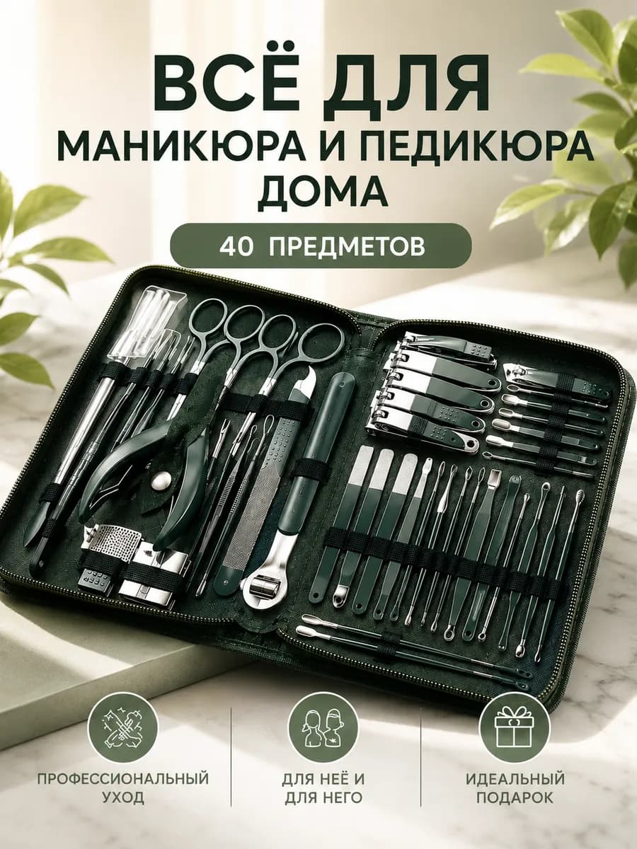 Набор для маникюра и педикюра профессиональный
