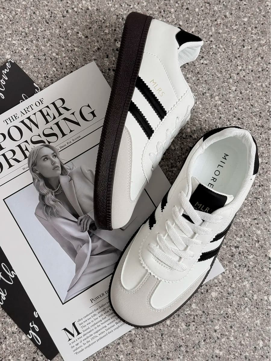 Кеды самба белые спортивные - фото 1