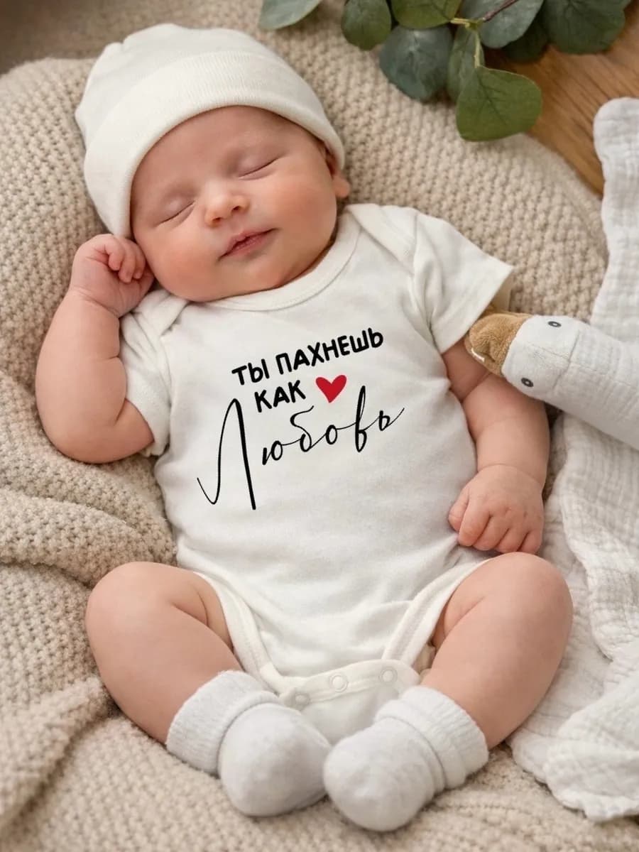 Боди для новорожденных с коротким рукавом