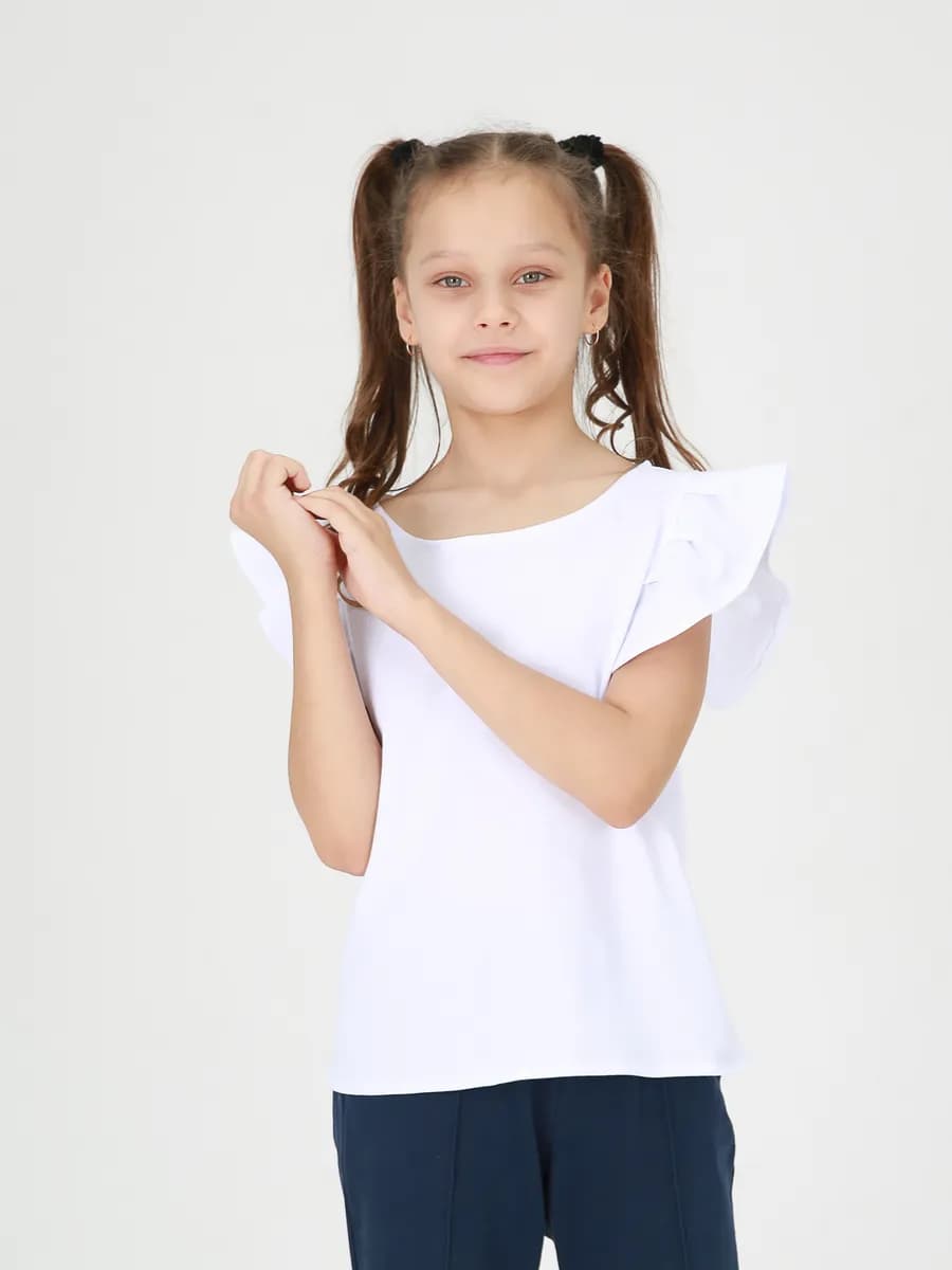 Блузка школьная детская рубашка на Крещение