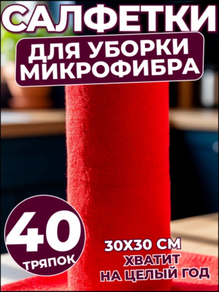 Салфетки тканевые в рулоне 40