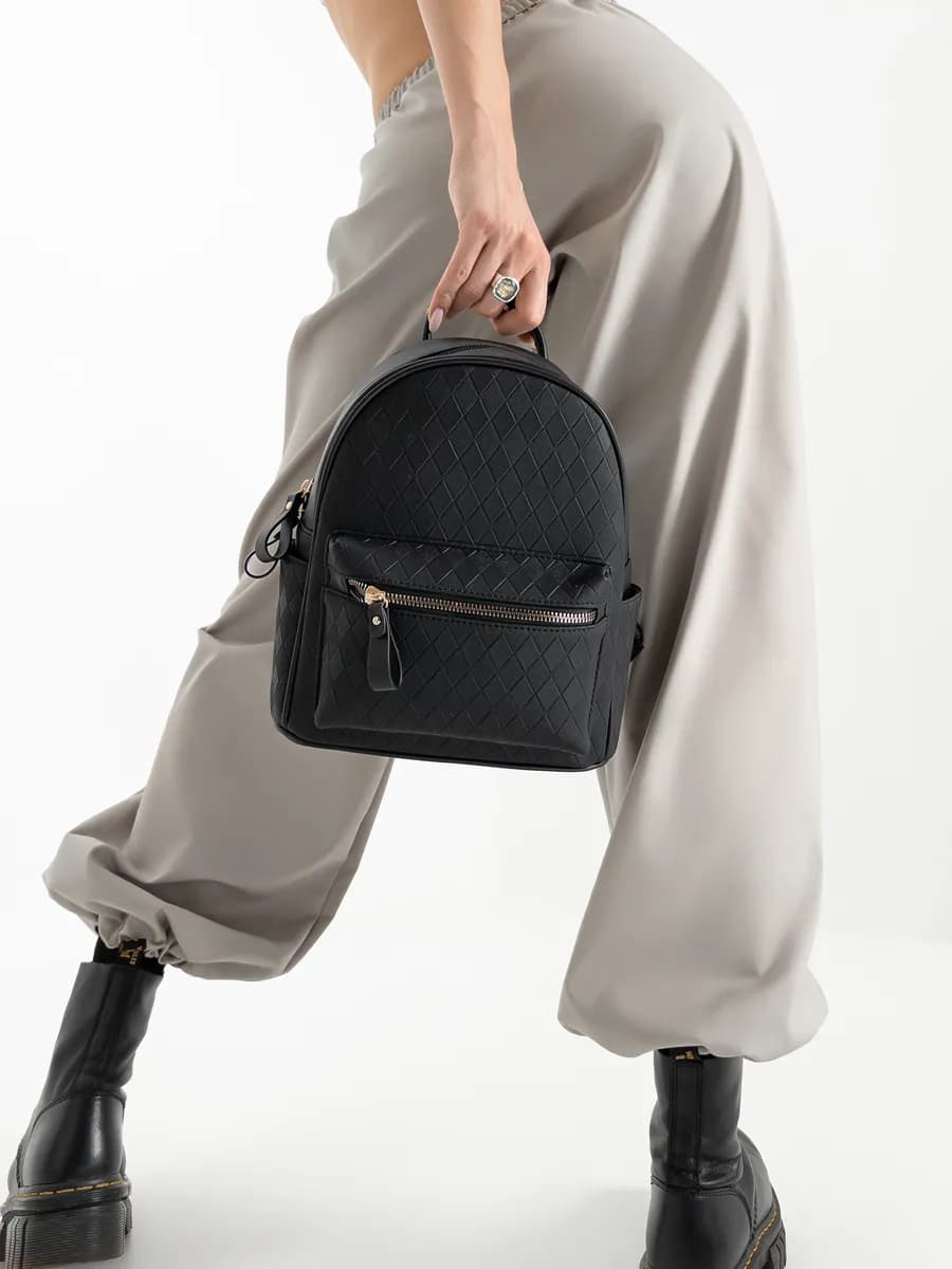 Рюкзак маленький городской из экокожи