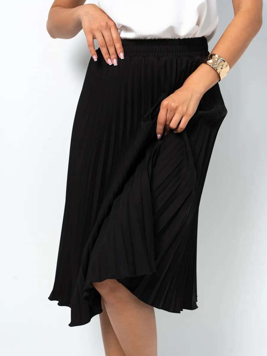 Юбка плиссе миди