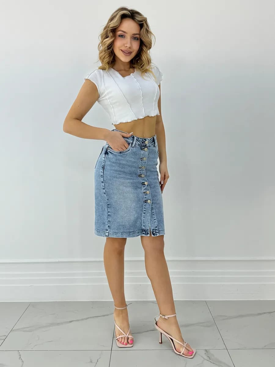 Юбка джинсовая