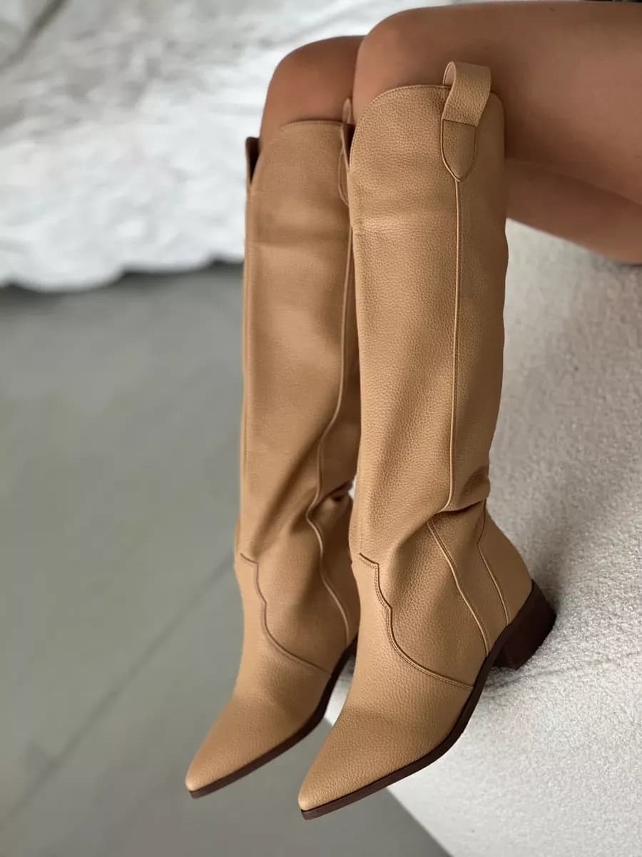 Сапоги казаки трубы демисезонные