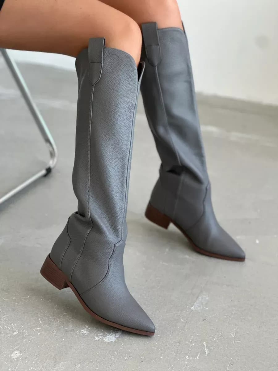 Сапоги казаки трубы демисезонные