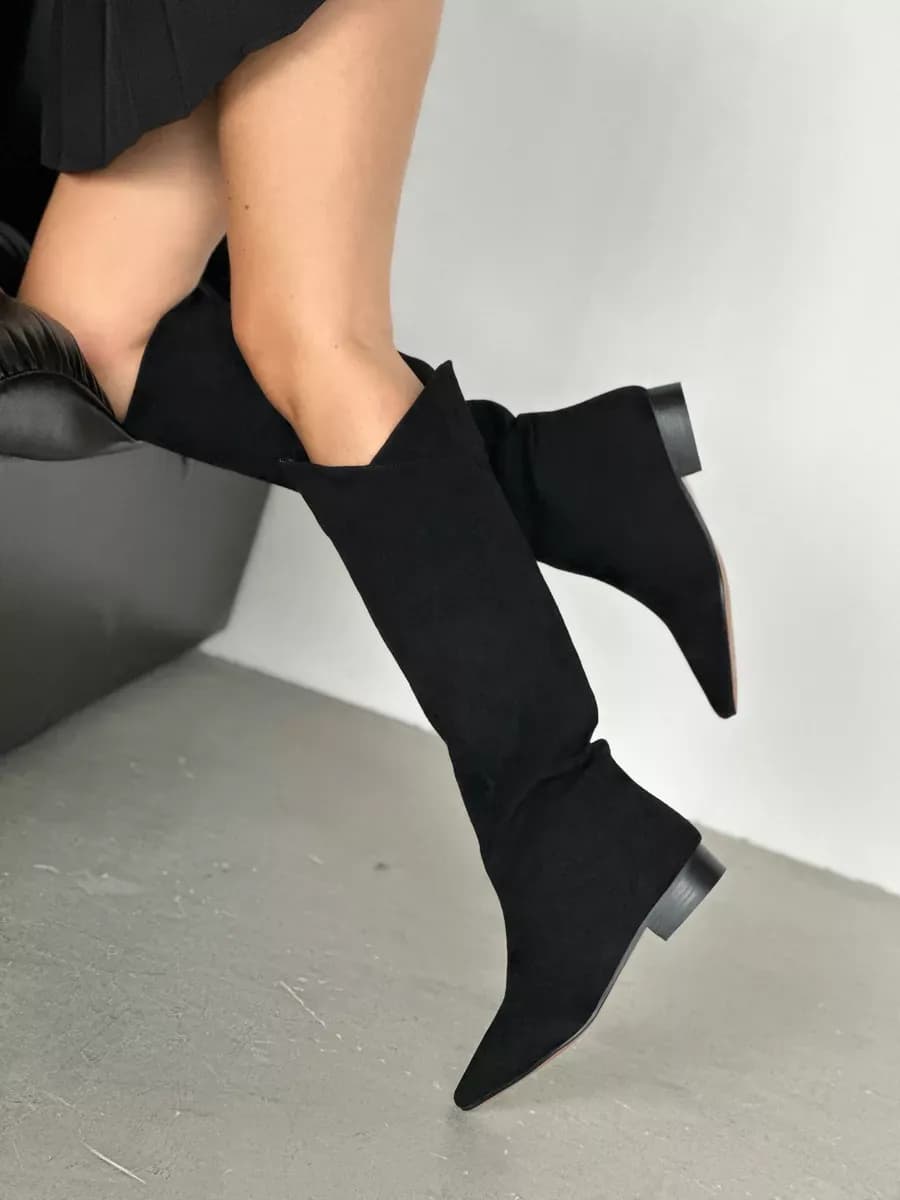 Сапоги казаки трубы демисезонные