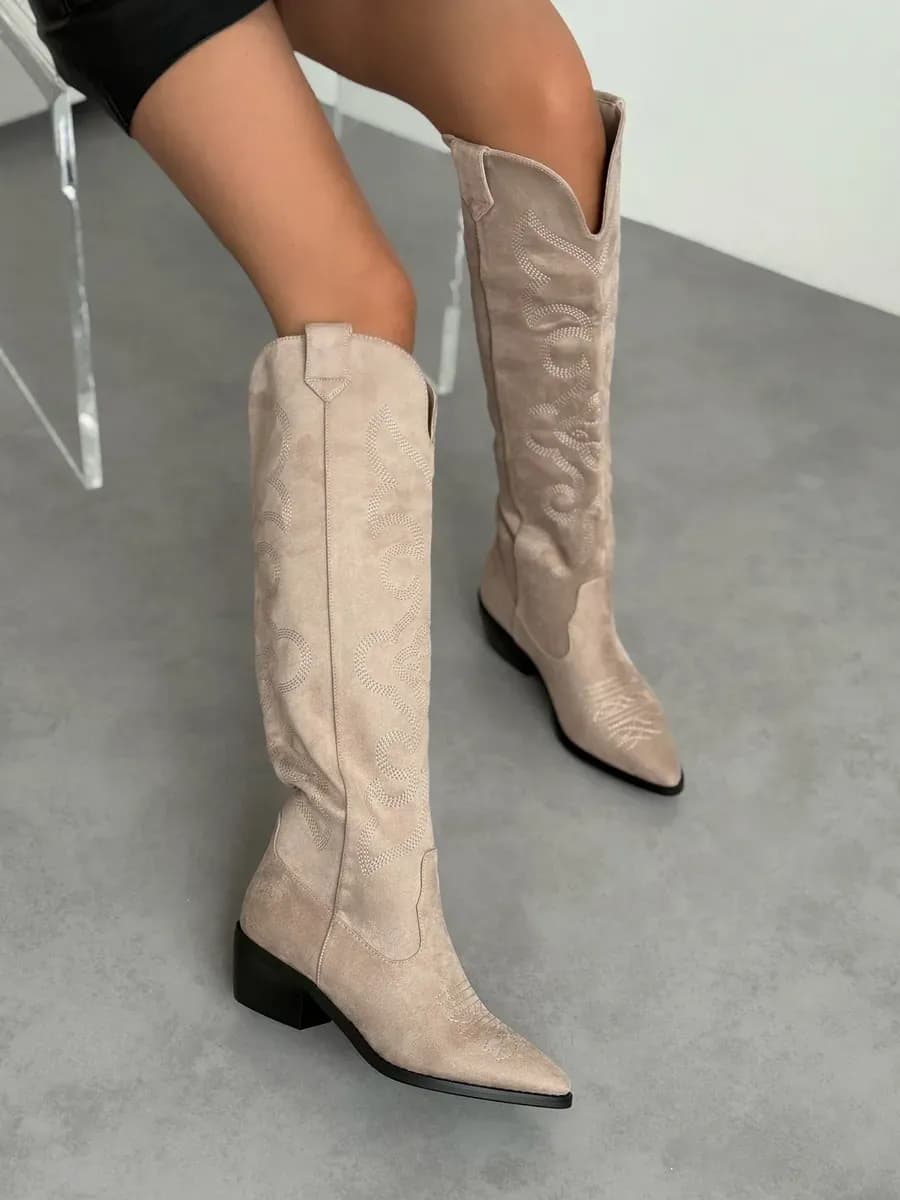 Сапоги казаки трубы демисезонные