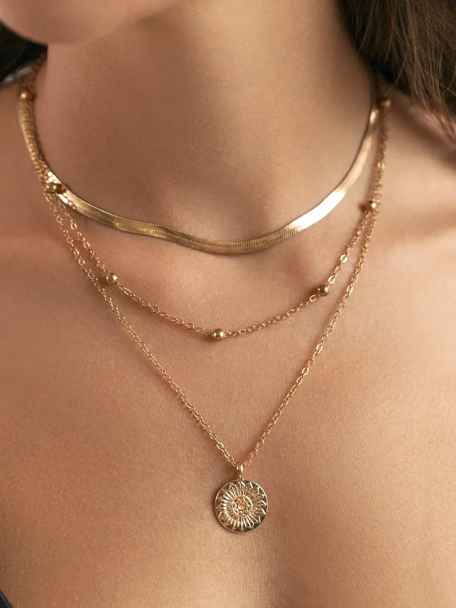 Цепочка многослойная с подвеской