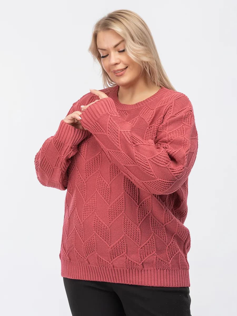 Кофта теплая офисная больших размеров