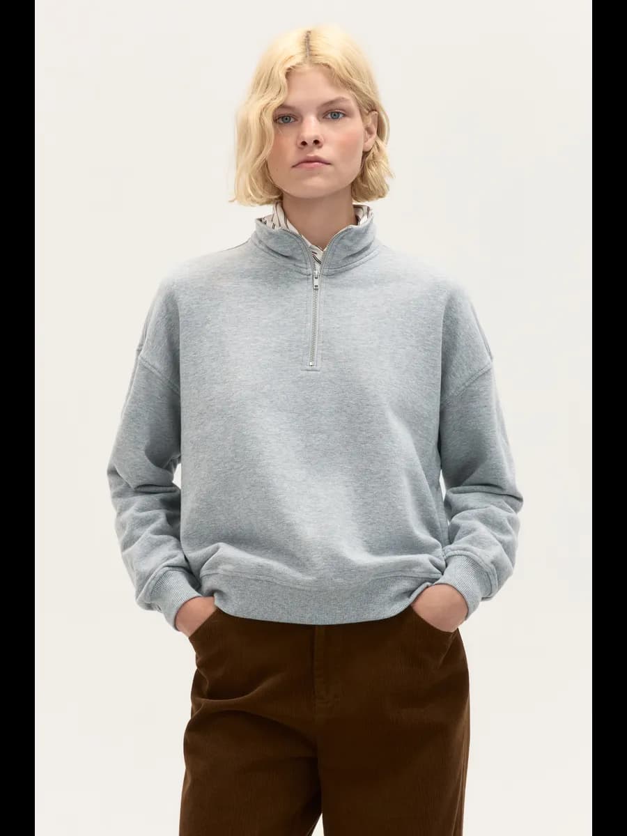 Толстовка базовая полузамок из футера