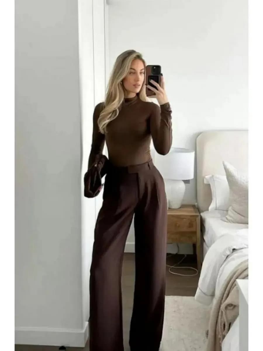 Брюки палаццо классические