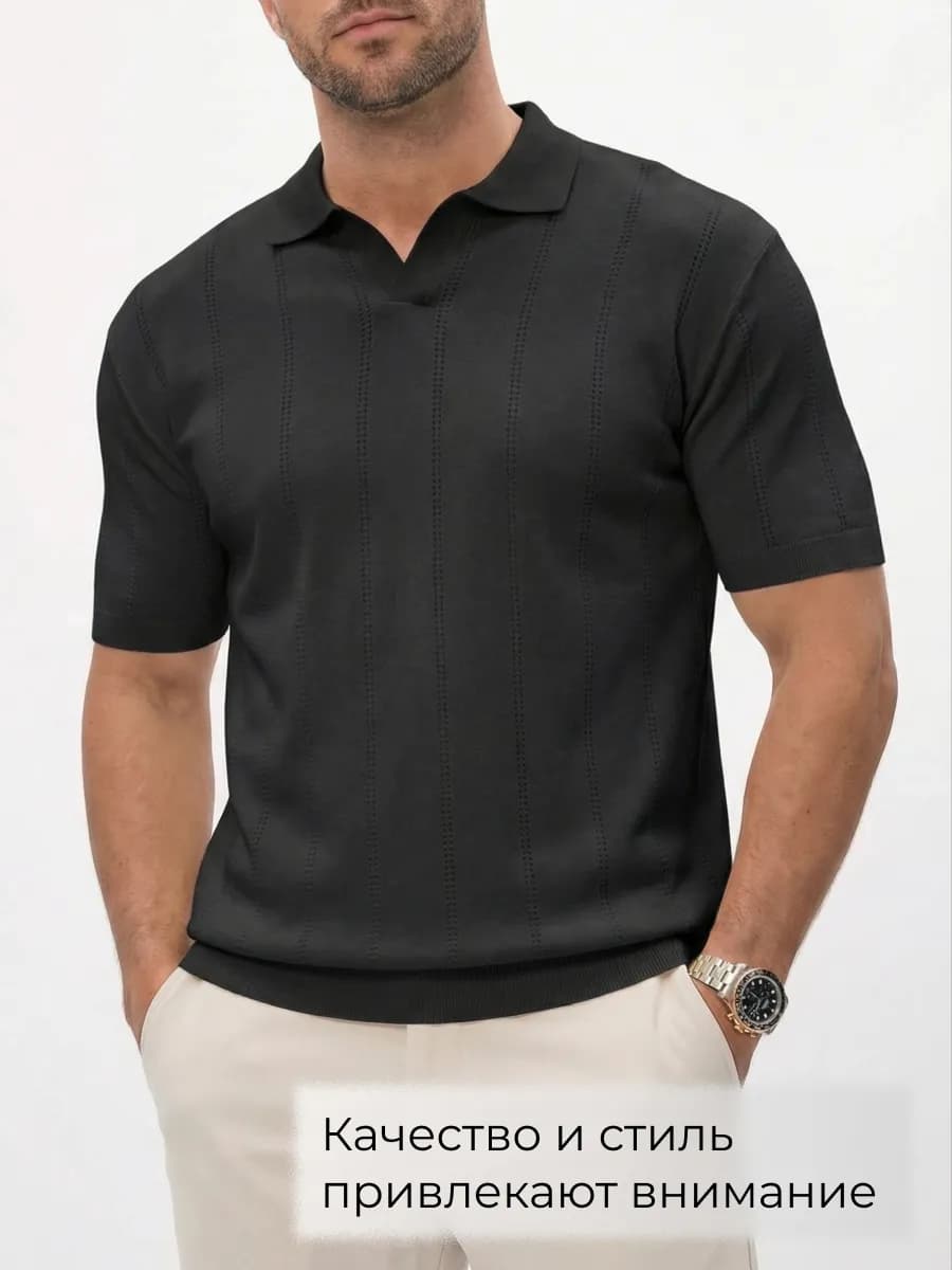 Футболка поло с коротким рукавом