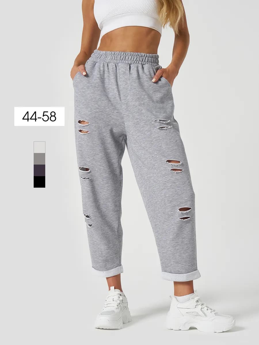 Спортивные штаны укороченные оверсайз