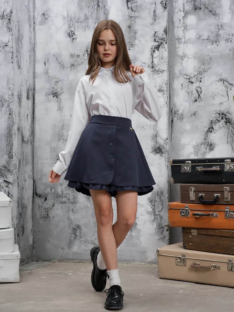 Юбка шорты школьная