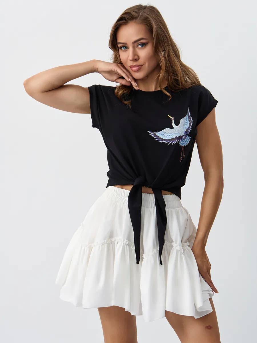 Футболка укороченная