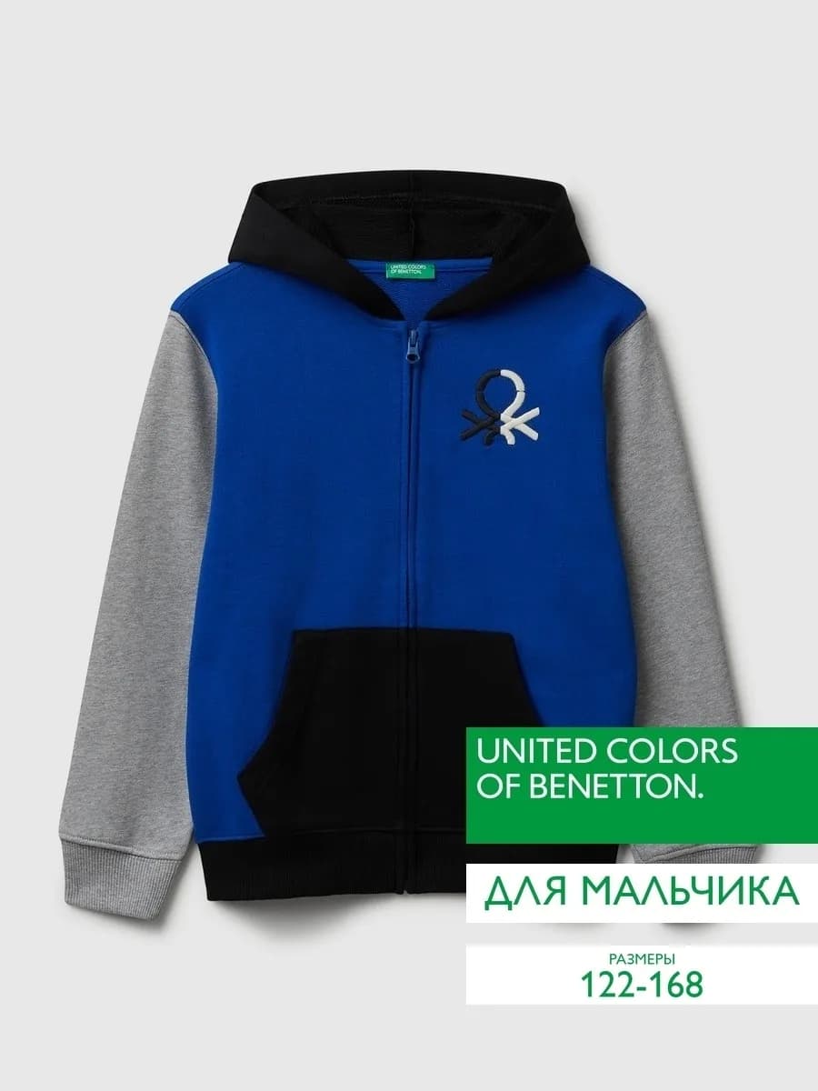 Толстовка на молнии с принтом