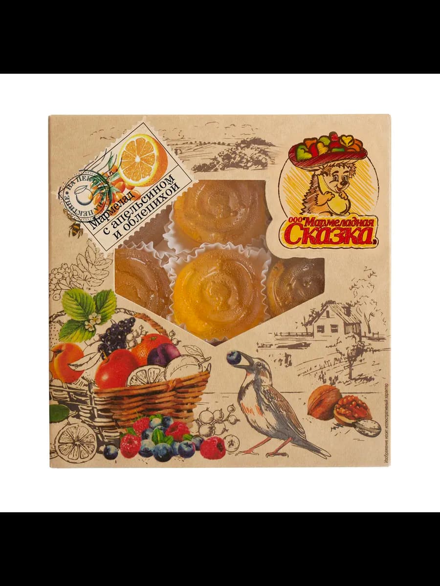 Мармелад натуральный 300гр. Облeпиха с aпельсином