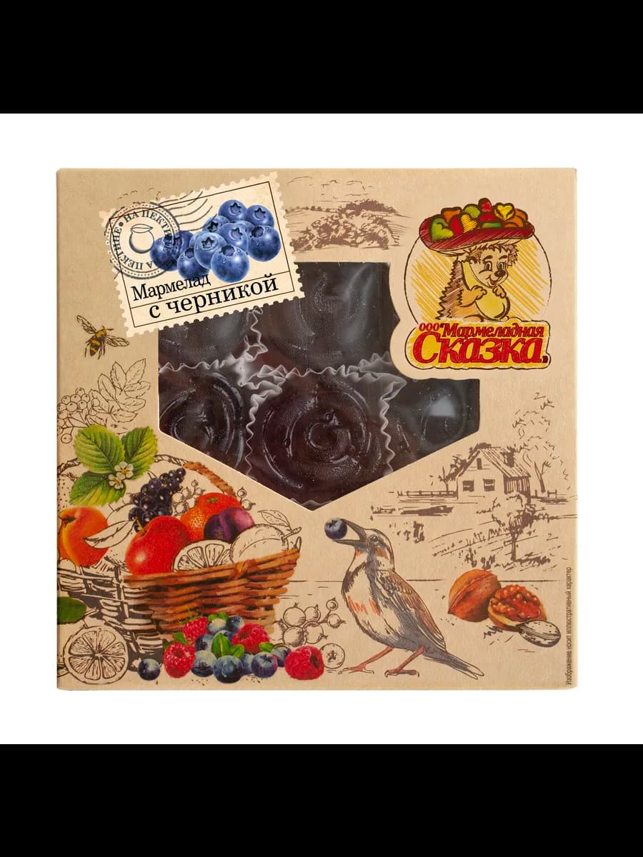 Мармелад натуральный 300гр. Чeрника