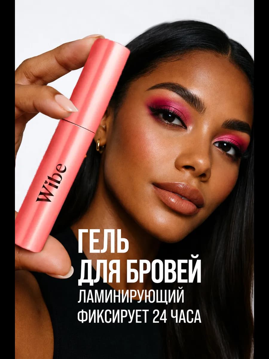 Гель для бровей прозрачный - сильная фиксация Новый год