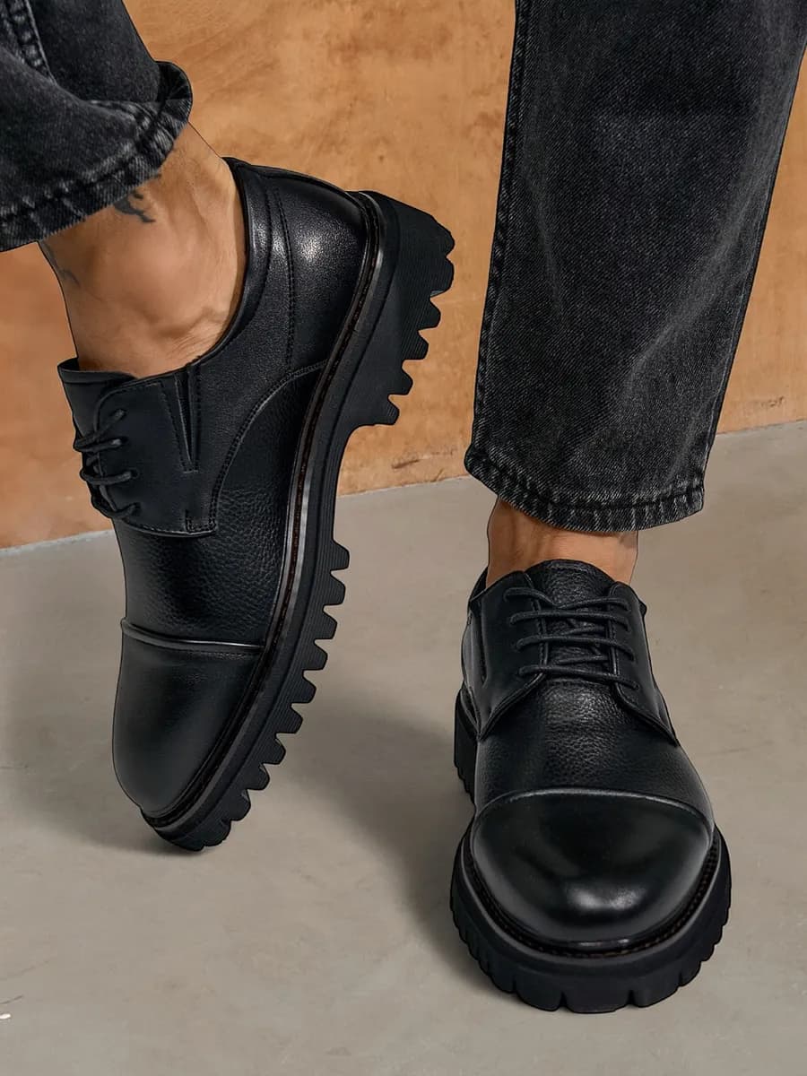 Классические туфли кожаные лоферы