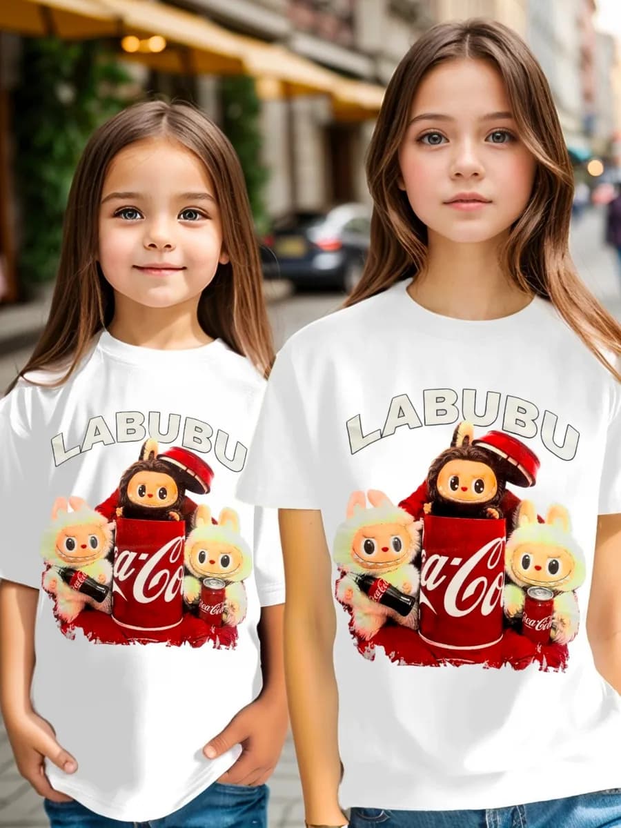 Футболка детская с принтом Лабубу