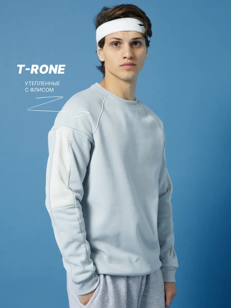 Свитшот с начесом оверсайз