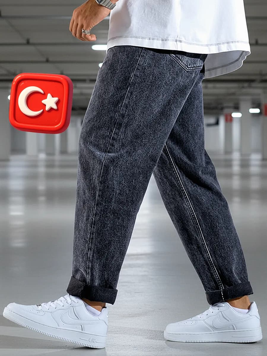 Джинсы мужские бананы хлопковые