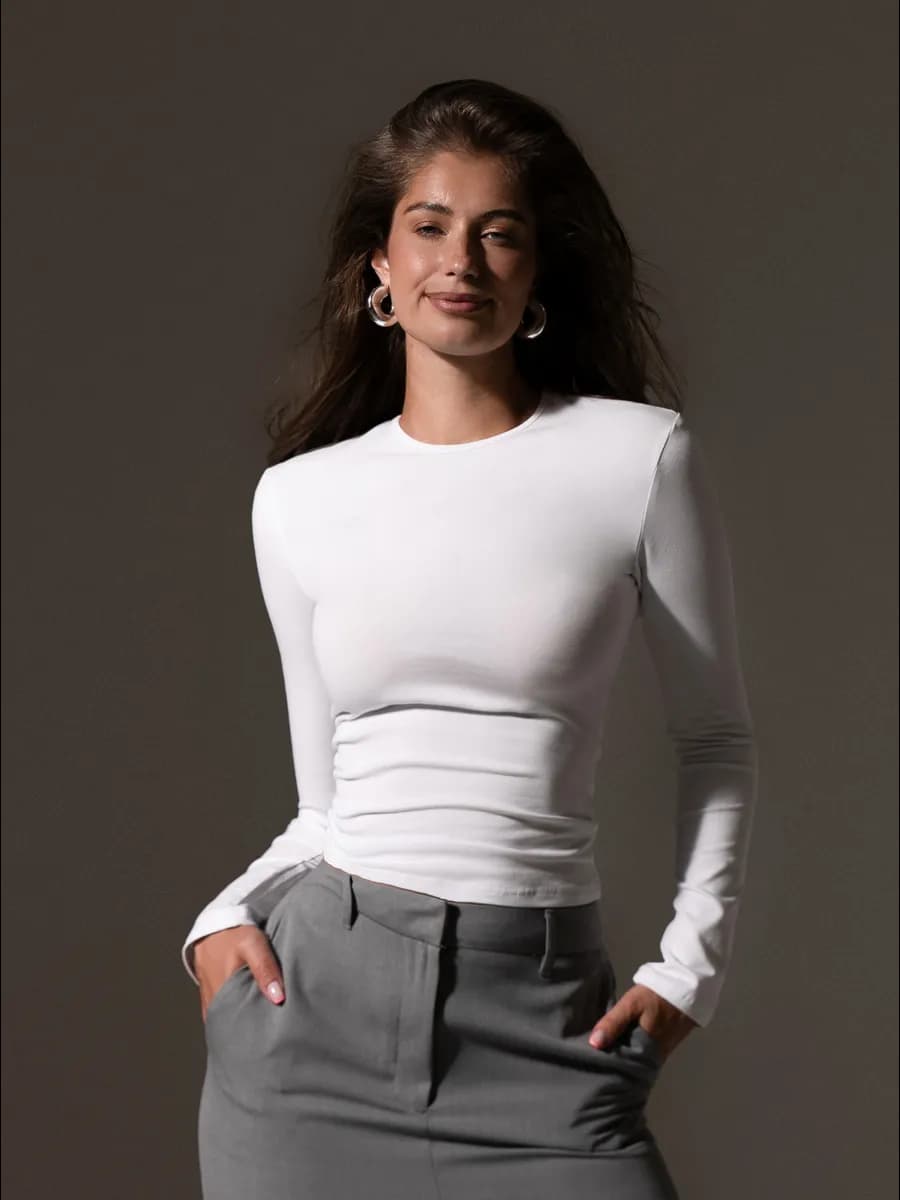 Лонгслив скимс облегающий