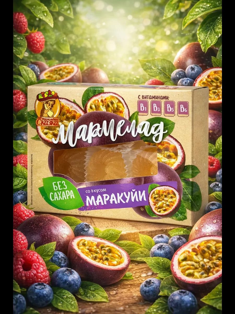 Мармелад Маракуйя без сахара 200г