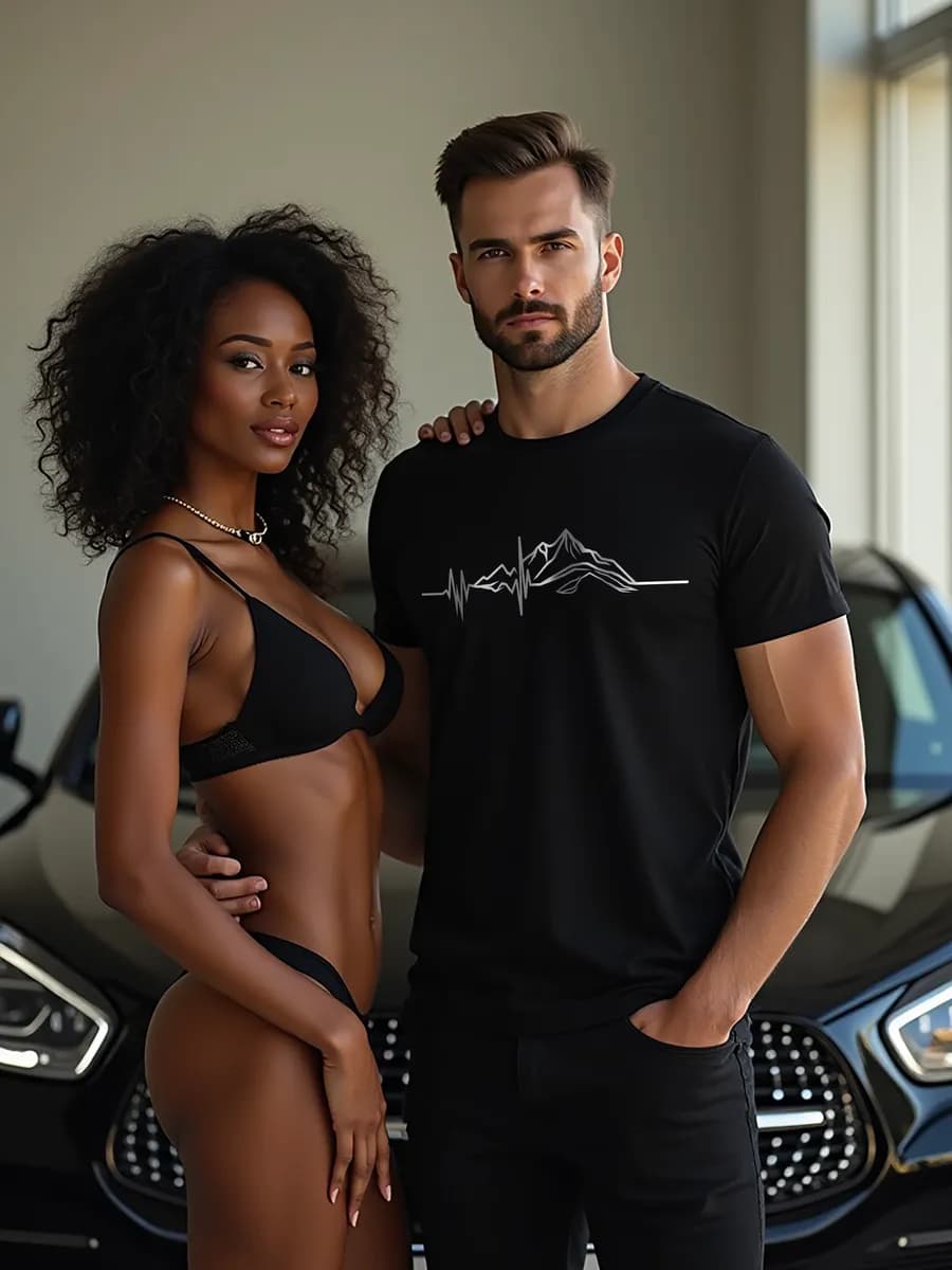 Футболка с принтом хлопок оверсайз