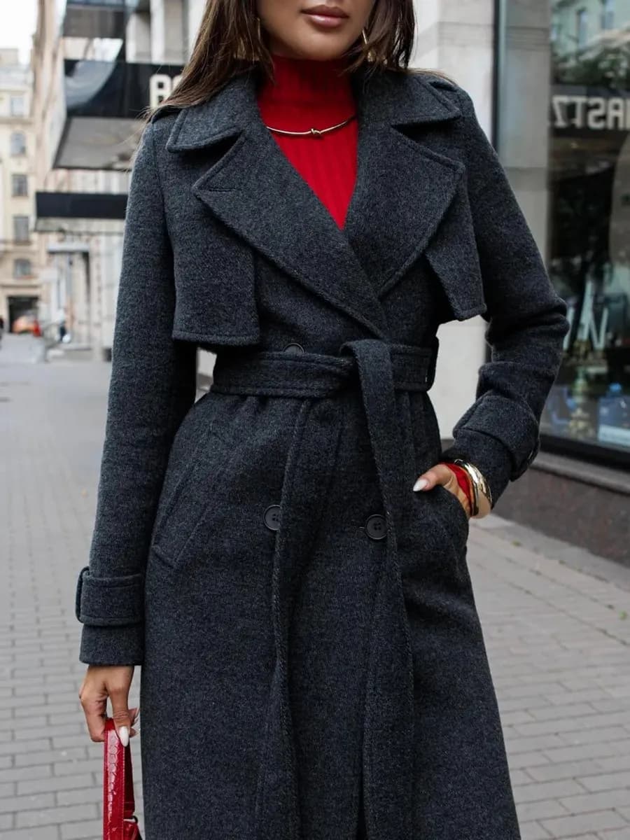 Демисезонное пальто весеннее драповое