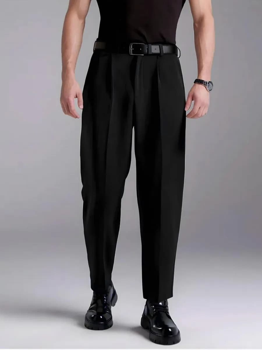 Брюки со стрелками классические old money бананы оверсайз