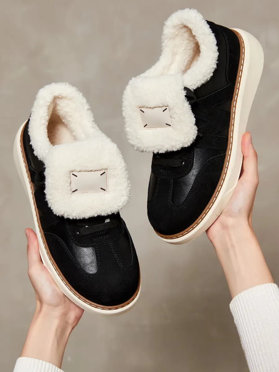 Зимние кроссовки на платформе натуральная замша