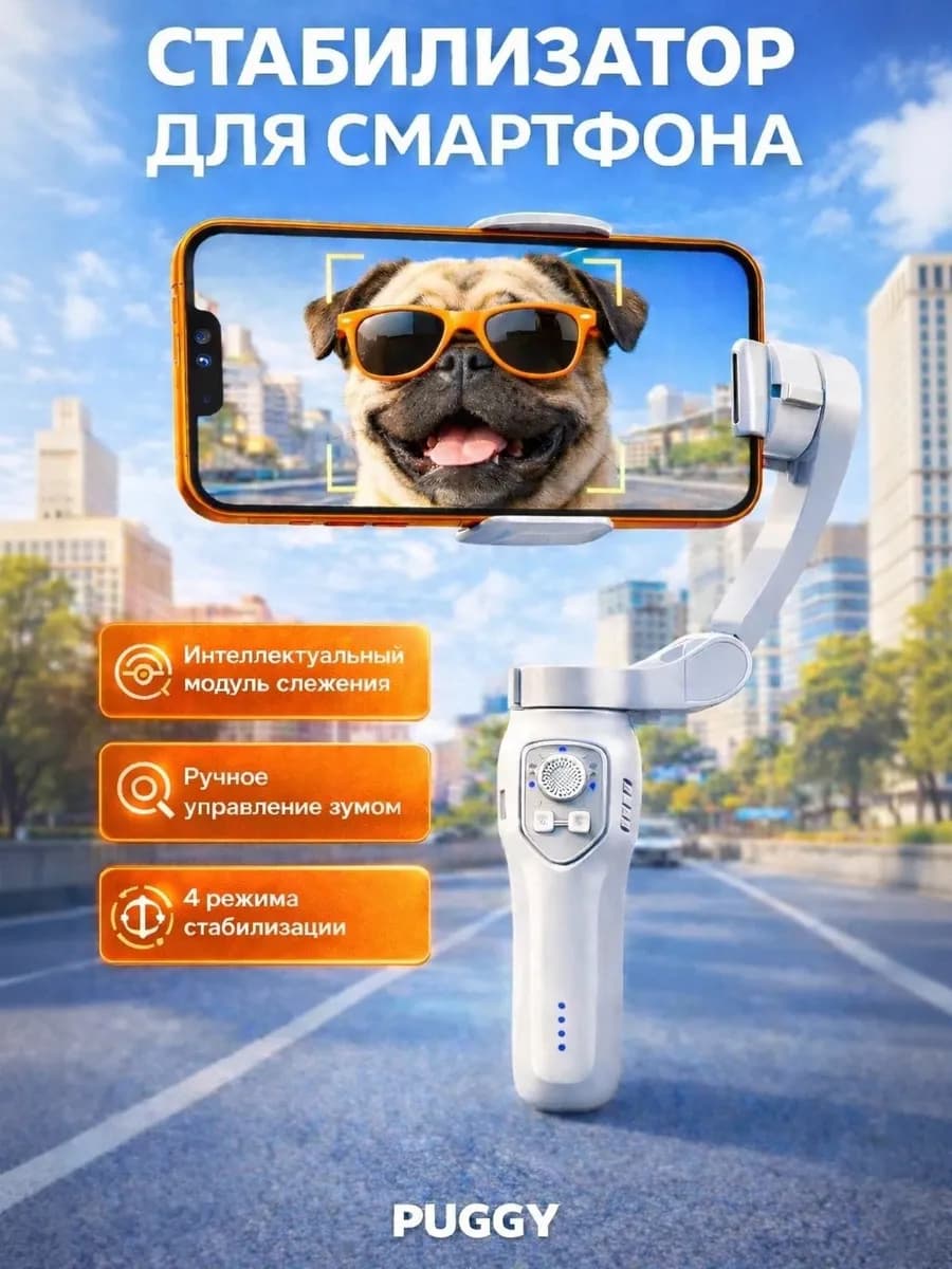 Стабилизатор для телефона трехосевой L7PROPLUS