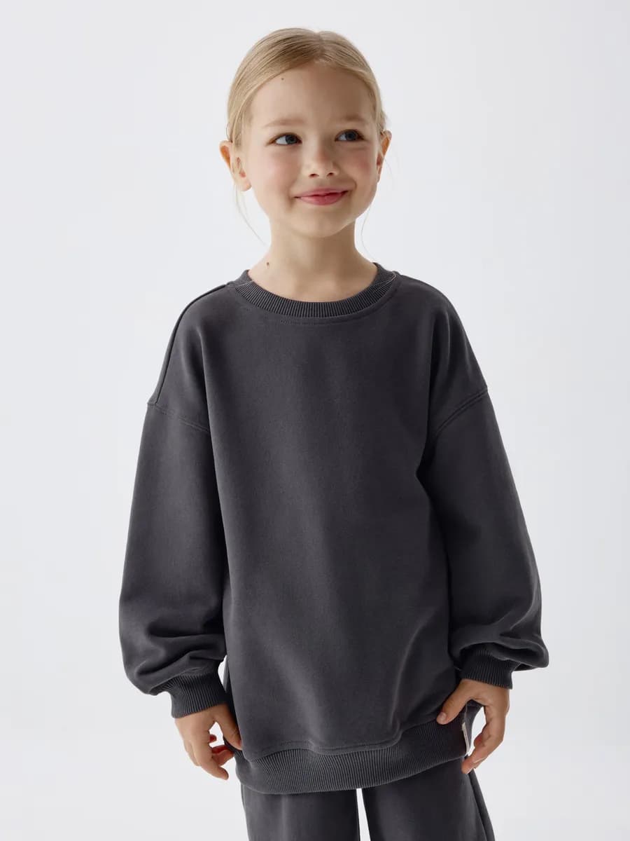 Свитшот оверсайз базовый из хлопка