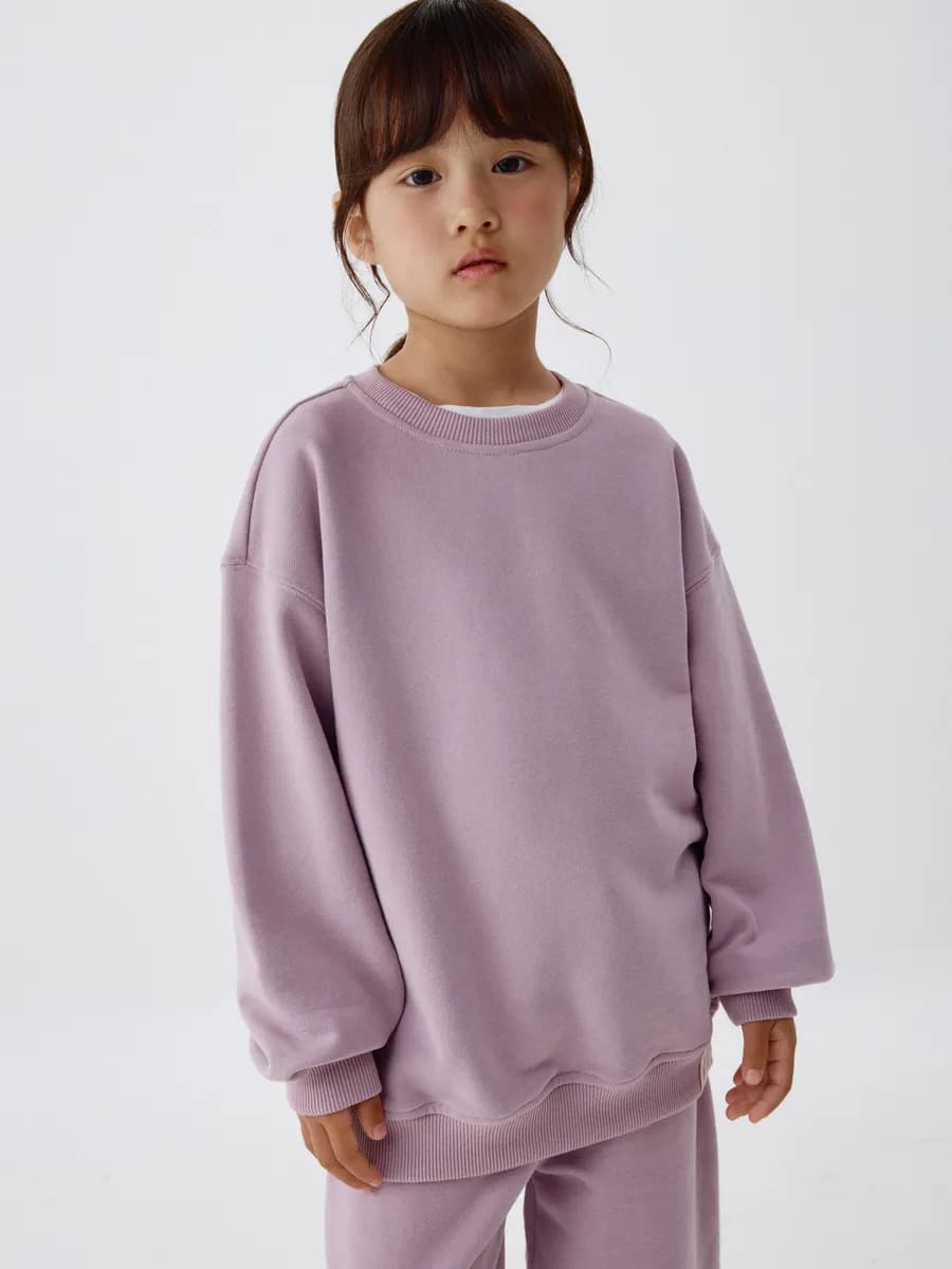 Свитшот оверсайз базовый из хлопка